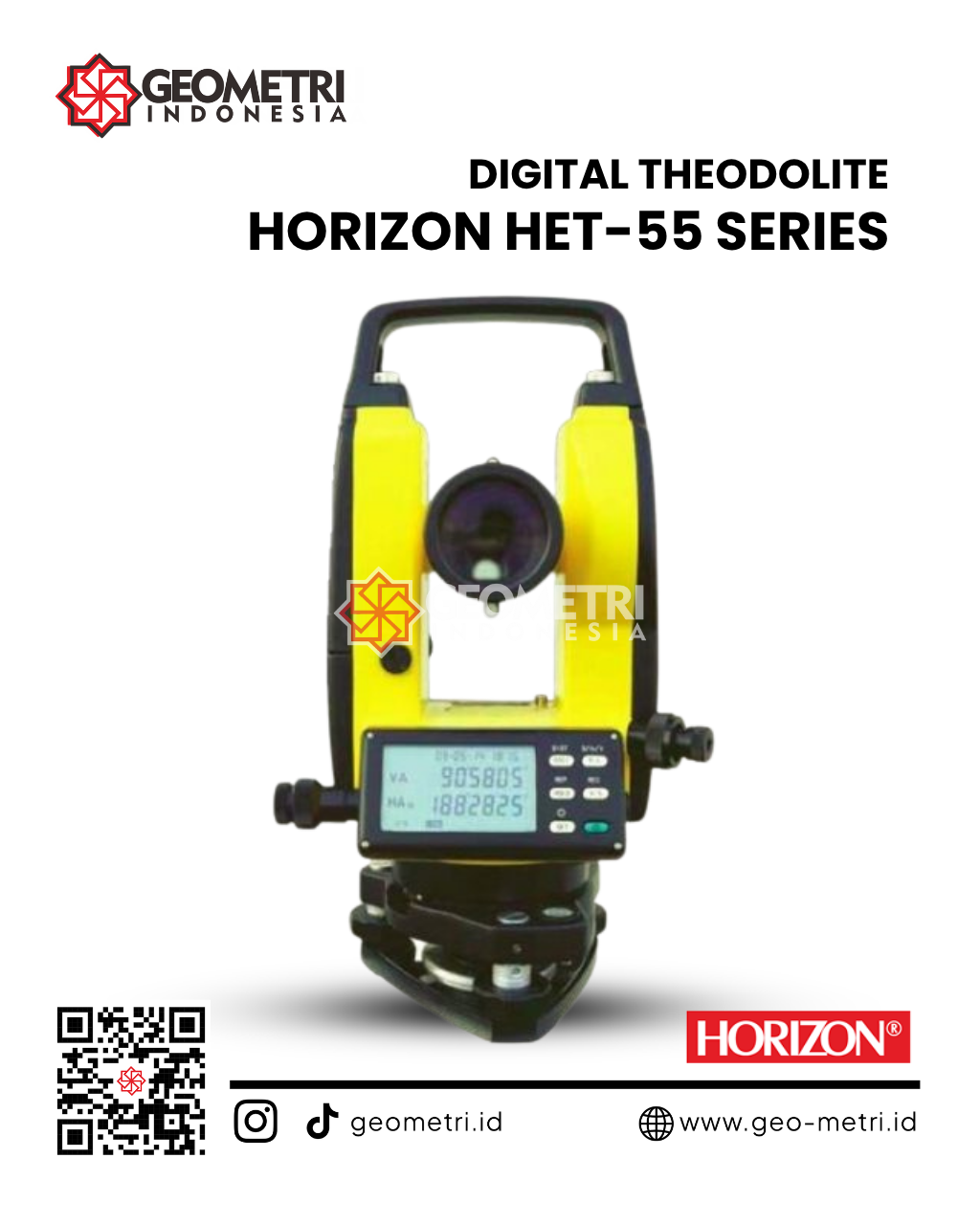 Digital Theodolite Horizon HET-55 Series