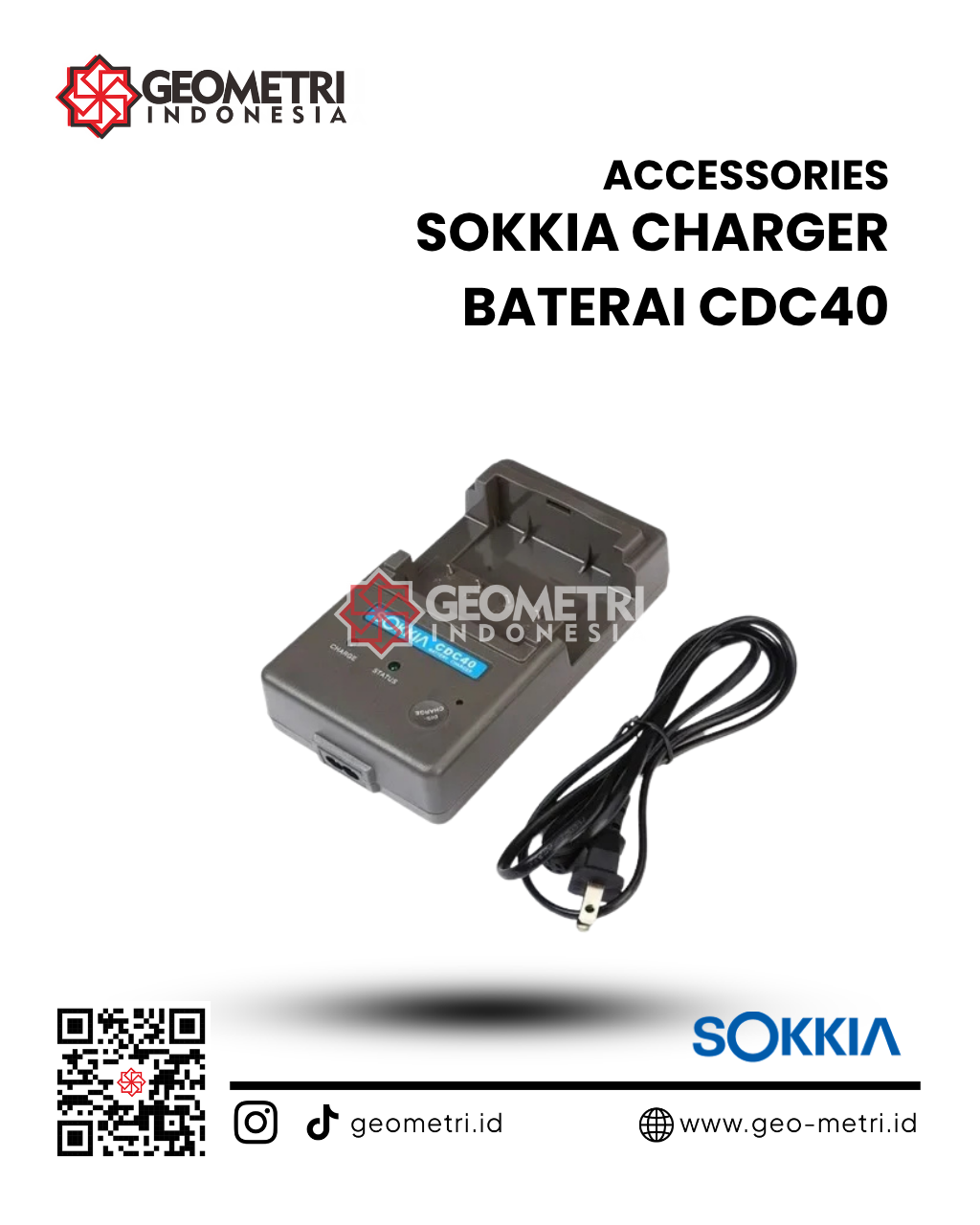 Charger Sokkia CDC40