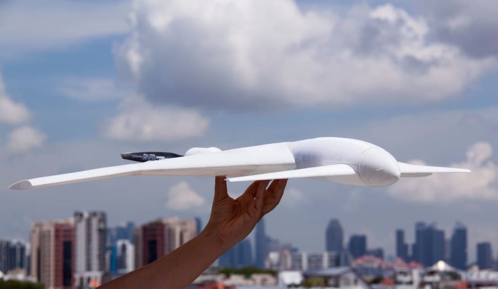 fixed wing drone untuk pengecekan infrastruktur kota