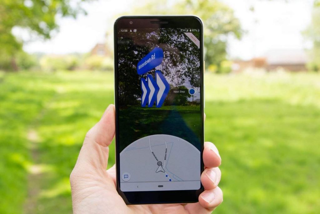 Augmented Reality yang sudah tersedia di google maps