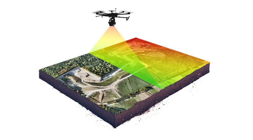 Visualisasi peta 3D topografi yang dibuat menggunakan teknologi Lidar