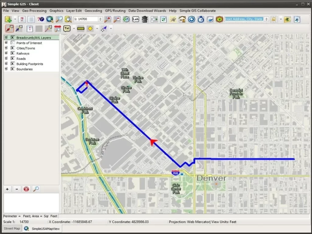 Peta digital yang dihasilkan dari data GPS, menunjukkan detail topografi yang akurat."