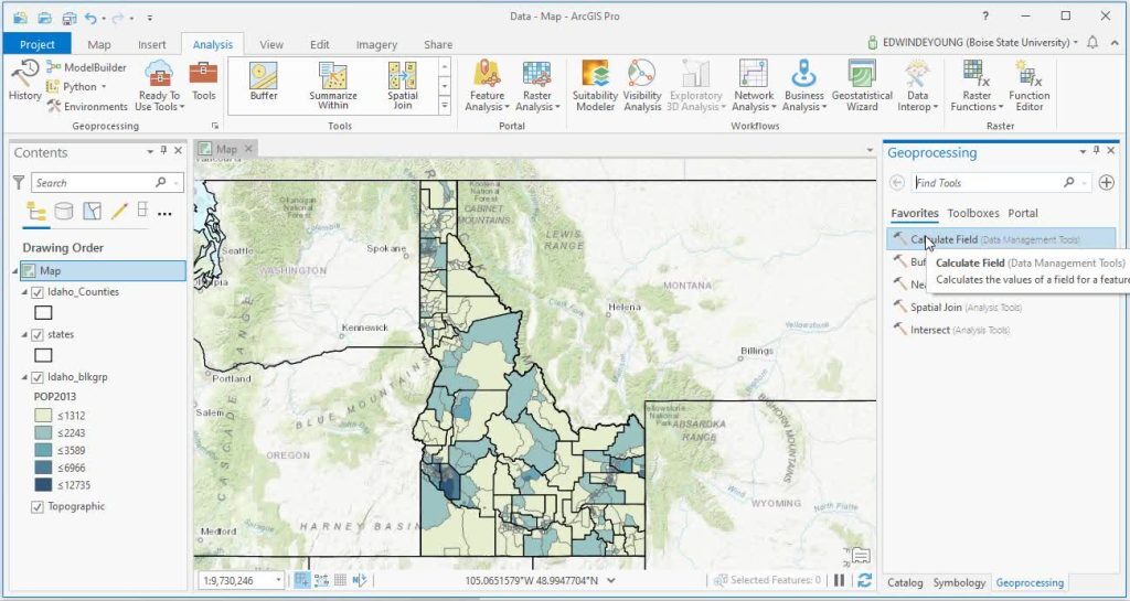 data vector di sofware ArcGis