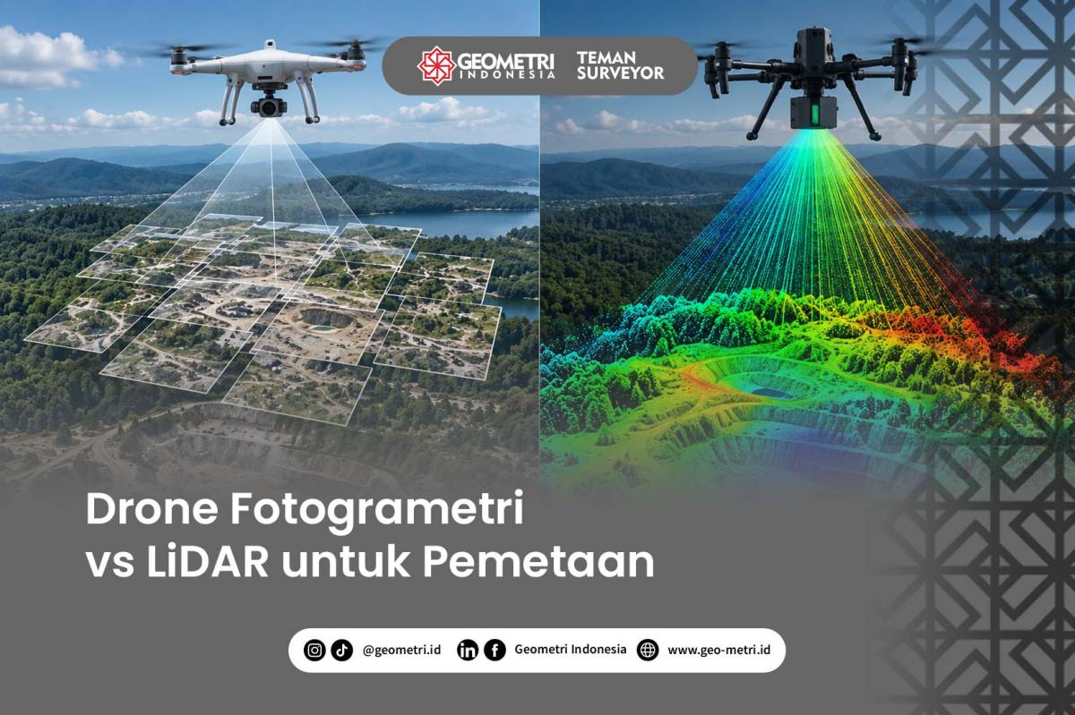 Drone Fotogrametri vs LiDAR untuk Pemetaan